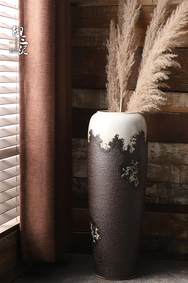 Ceramic vase landing sitting room flower arranging furnishing articles I and contracted Europe type restoring ancient ways fake flower receptacle household size flowerpot