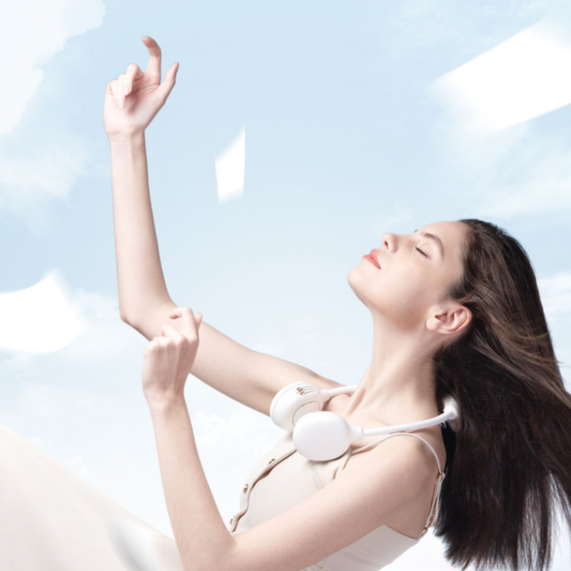 IQS挂脖子风扇懒人挂颈小风扇便携式-佳美淘