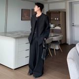 Весенний комплект для отдыха, мужской пиджак классического кроя, тренд сезона, китайский стиль, изысканный стиль