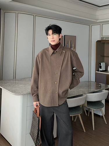 Зимняя трендовая рубашка, увеличенная толщина, оверсайз