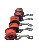 Diving line wheel combination back flying side hanging elephant buoy aluminum 30 meters including flat line anti-winding device double-headed hook