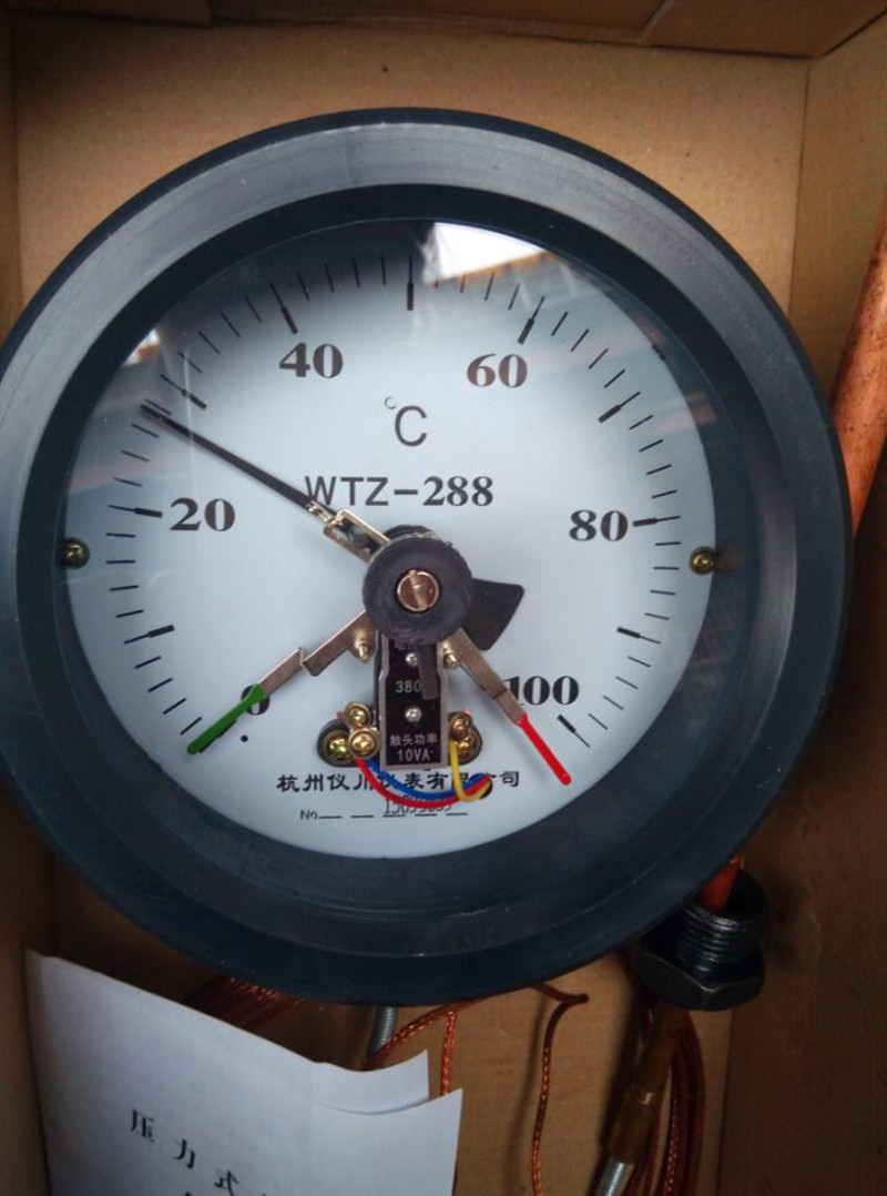 WTZ-288 Pressure Thermometer WTQ-288 Pointer Pointer Pressure Temperature Meter 0-100 degrees