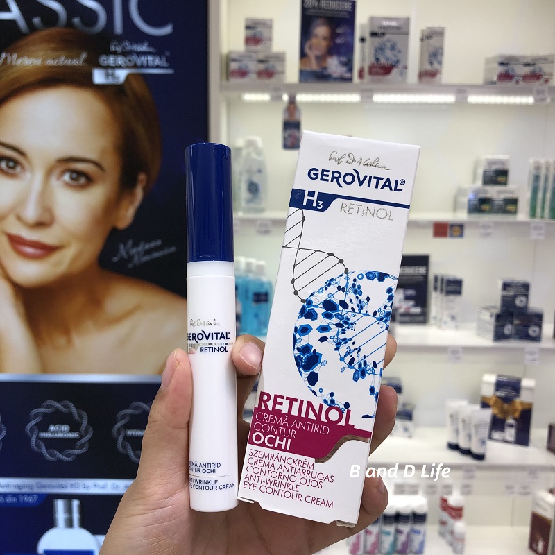 Jierouweida Gerovital Retinol Moisturizing Hyperactivity Wrinkle-removing Eye Cream 15ML (over 30 years old)