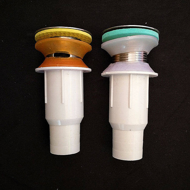 Ceramic washbasin sewer drainer glass basin drainer with hole-free with overflow port without overflow opening