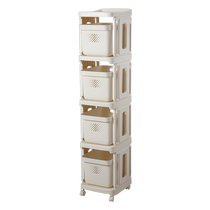 School bag storage rack movable trolley book storage rack artifact household multi-layer storage cabinet for school bags under the table