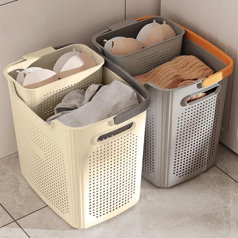 Dirty Laundry Basket Home Toilet Bathroom Laundry Basket dirty laundry Clothing Containing baskets Sub-zone Hand bathing Dirty Laundry Basket-Taobao