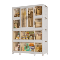 Installation-free baby wardrobe baby storage cabinet childrens wardrobe clothing storage box plastic household snack storage cabinet
