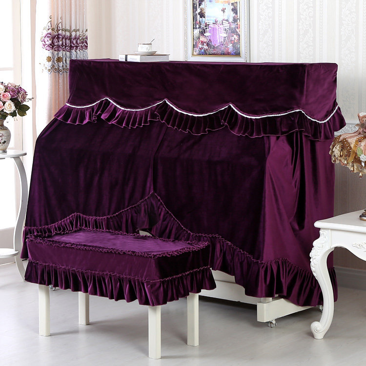 New piano cover imported Italian velvet piano cover full cover half cover piano set new product recommendation