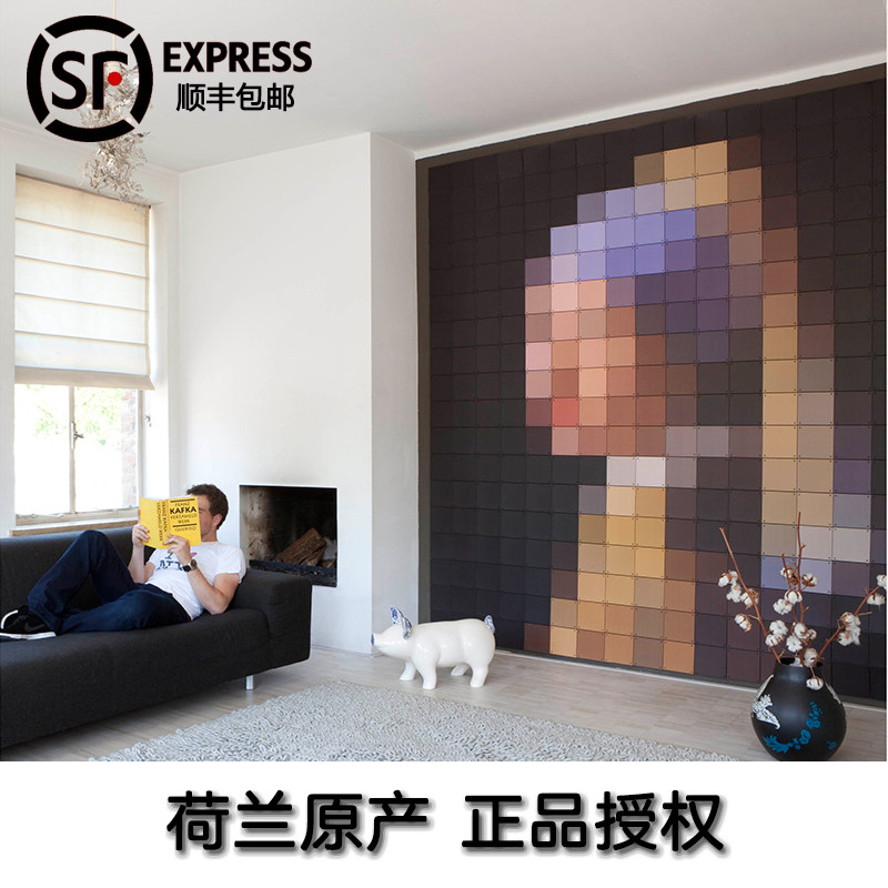 Dutch Ixxi Living Room Painting Pixel painted with pearl earrings Teenage Girl Decorative Painting Mosaic Fresco Hanging Painting Spot