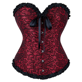 New solid color lace back strap palace retro sculpting body garment european and american nightclub bar dance top New solid color lace back strap palace retro sculpting body garment european and american nightclub bar dance top