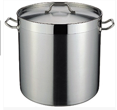 Extra thick 04 stainless steel composite bottom high pot induction cooker special pot commercial stainless steel barrel household composite bottom soup pot