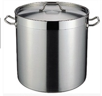 Extra thick 04 stainless steel composite bottom soup bucket Induction cooker commercial stainless steel bucket household composite bottom soup pot
