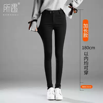 Long inner pants women wear spring and autumn Net red the same autumn small black pants big size fat MM thin with skirt version