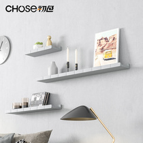 Wall Shelf-Free Living Room Wall wall Wall-mounted Wall-mounted Wall-mounted Wall set-top box Book shelf Solid wood