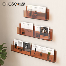 Preliminary Color Creativity Acrylic Wall Shelf Living Room Debris Shelf Hand Office Photo Album Display Rack Multicolored Book Newspaper Shelf