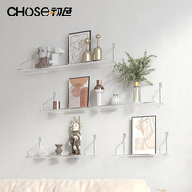 First Color Creative Water Corrugated Wall Shelving acrylic Wall Display Organic Glass Bedroom Display Shelf