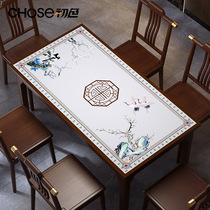 2022 new new Chinese waterproof oil-proof table cloth free of washing and heat-proof and burn-proof shade with light and luxurious high level