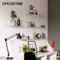 Transparent acrylic wall shelf Perforated Wall-mounted Living-room Decorated Bedrooms Wall Bookshelves Lined With Partitions