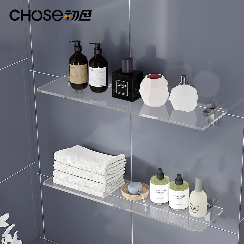 Transparent Acrylic Wall Shelf Art Sensation Kitchen bathroom Living room Living room Book room Show Room DRESSING ROOM FINISHING RACKS
