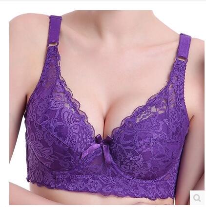 Thin Push-Up Bra, Plus Size for Chubby Girls, Makes the Chest Look Smaller, Lace, Sexy, Adjustable, Comfortable, Young Girl's Underwear Thin Push-Up Bra, Plus Size for Chubby Girls, Makes the Chest Look Smaller, Lace, Sexy, Adjustable, Comfortable, Young Girl's Underwear