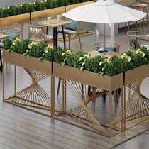Iron outdoor flower frame rectangular sales square anti-corrosion flower box indoor restaurant partition flower pot customization