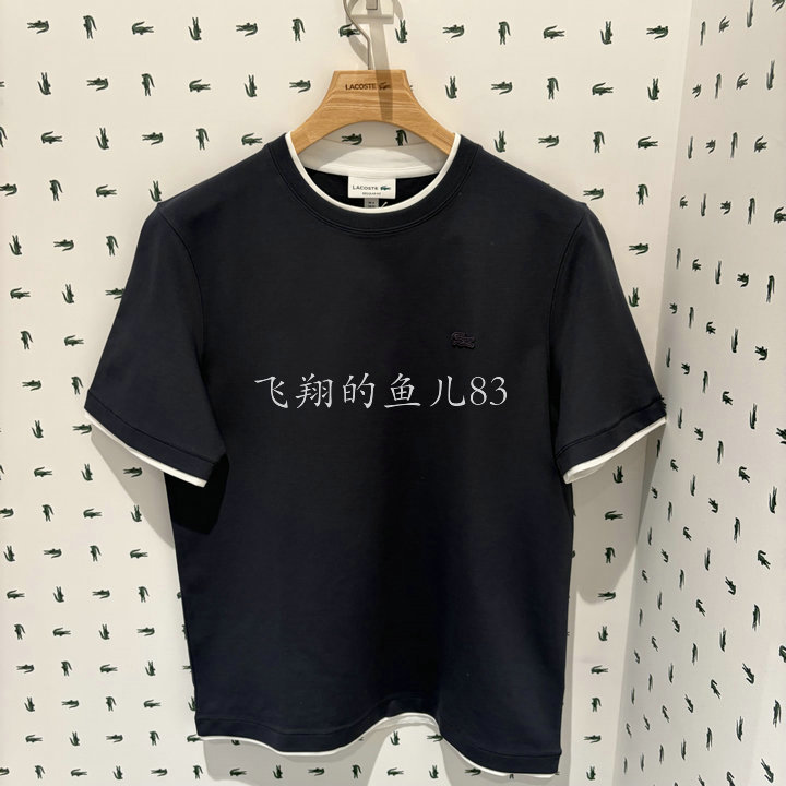 Th0915 French Crocodile Lacoste 2026 Spring and Summer New Men's Fashion Casual Short-Sleeved Round Neck T-Shirt