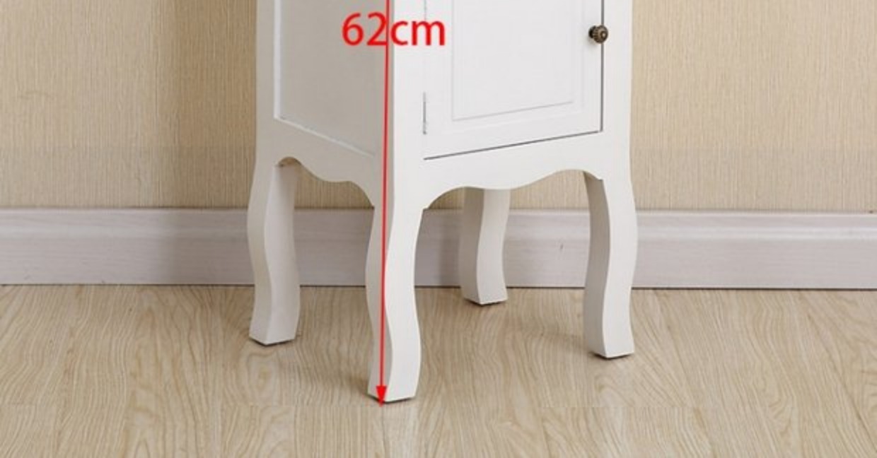 Miễn phí lắp đặt đơn giản màu trắng phong cách châu Âu đầu giường gỗ bảng 35cm giá rẻ 2 phòng ngủ căn hộ nhỏ bơm bàn cạnh giường ngủ hẹp - Buồng tủ để giày