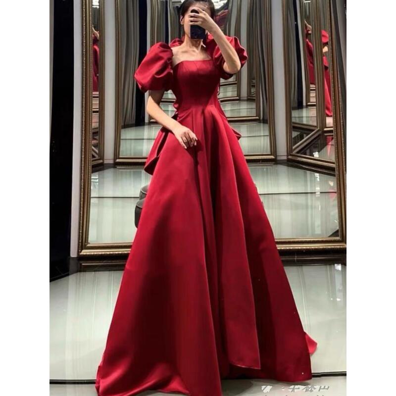 Formal Dress for Pregnant Women, Wedding Mini Dress, Engagement Dress, Evening Gown, Red Runaway Princess, Disney Autumn Bride 2025