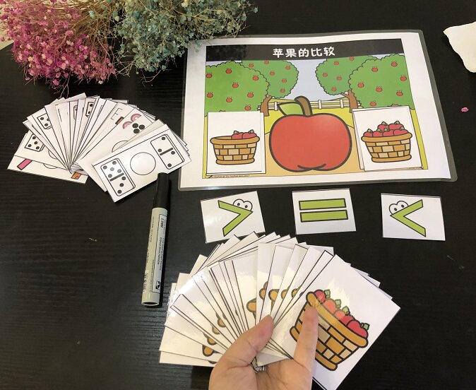 Kindergarten Early Teaching Mathematics Area 10 to Understand and Compare Size