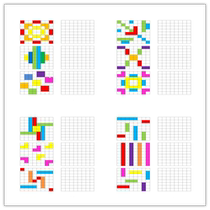Exercise observation of the concentration of the portrait game Full version 45 pages 180 grams card paper print