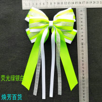 Flower ball skills cheerleading aerobics competitive full sale competition bow fluorescent green headgear hair accessories