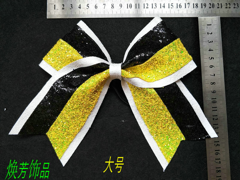 Flower ball cheerleading gym dance competition butterfly knot headwear hair clip hair clip hair clip hair yellow white black