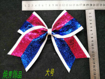 Cheerleading Fitness Gymnastics Dance Games Competition Butterfly Knots Hair Accessories Hair hairpin Hairpin Hairpin for the National Games