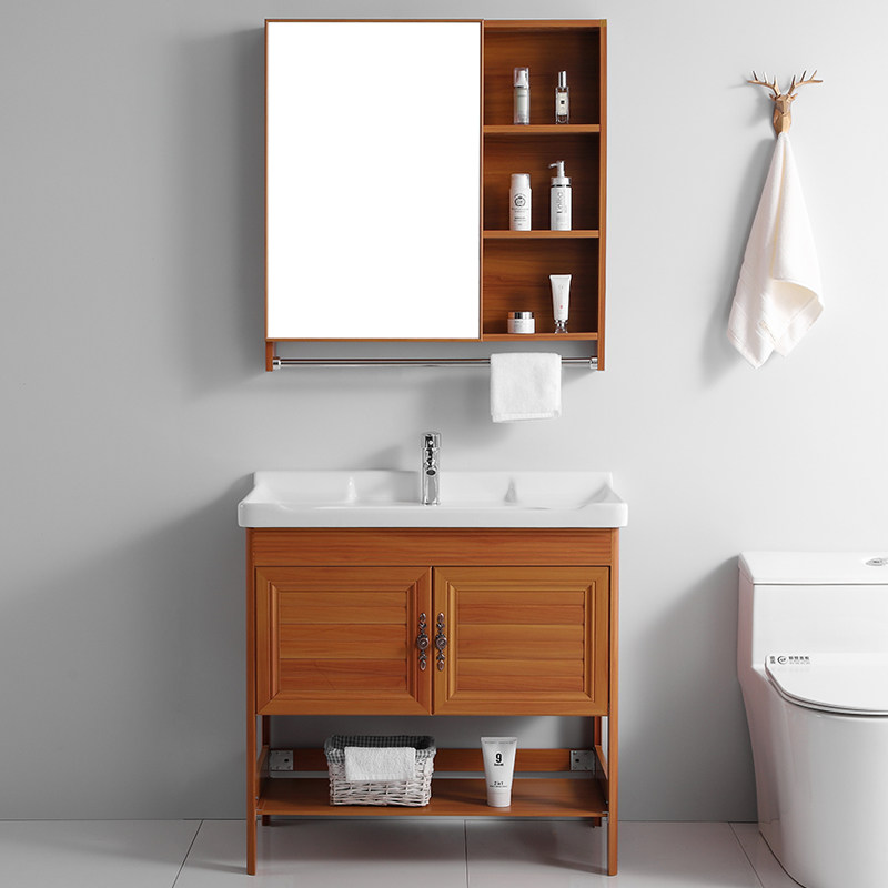 Floor-floor washbasin Baths cabinet Composition Small family Mini Easy wash table hanging wall washbasin front basin integrated