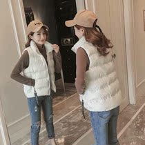 Counter Vest Women autumn and winter New 2021 Korean version of Down cotton vest short waistband sleeveless loose winter