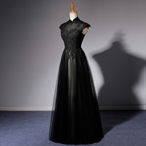 Dinner party host evening dress female 2021 new fashion noble elegant long socialite party dress