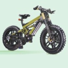 哲高潮玩积木共享电动车自行车单车迷你小颗粒摩托车拼装模型玩具