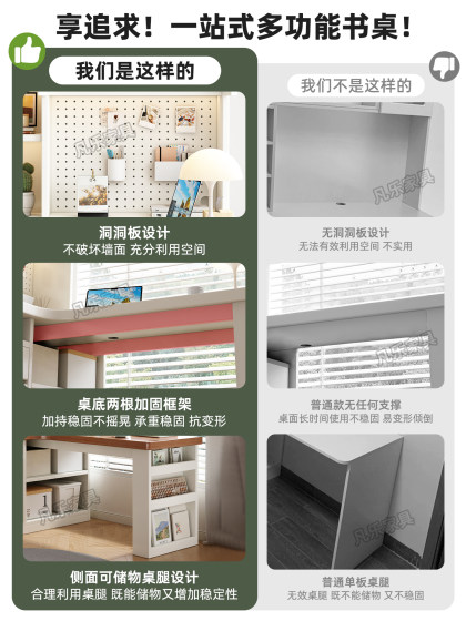 Corner Desk Bookshelf Integrated Desk 2026 New Model Student Home Study Desk Writing Desk Thickened Bookcase Computer Desk