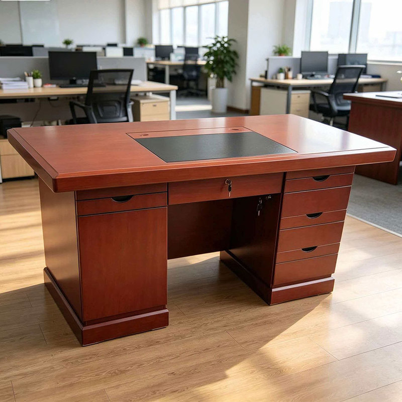 Zhuomu Anbang Paint Solid Wood Single Desk 1.2m Table and Chair Combination Computer Table Financial Table Writing Desk