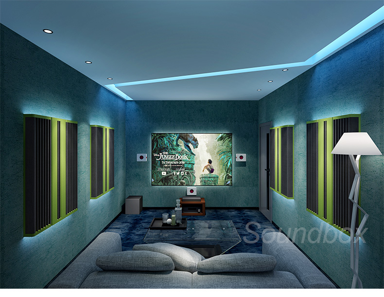 đèn trang trí karaoke Tiến sĩ Sound DQ Rạp hát tại nhà Gói vật liệu hấp thụ âm thanh Studio Villa Thiết kế rạp chiếu phim tư nhân mix hat karaoke