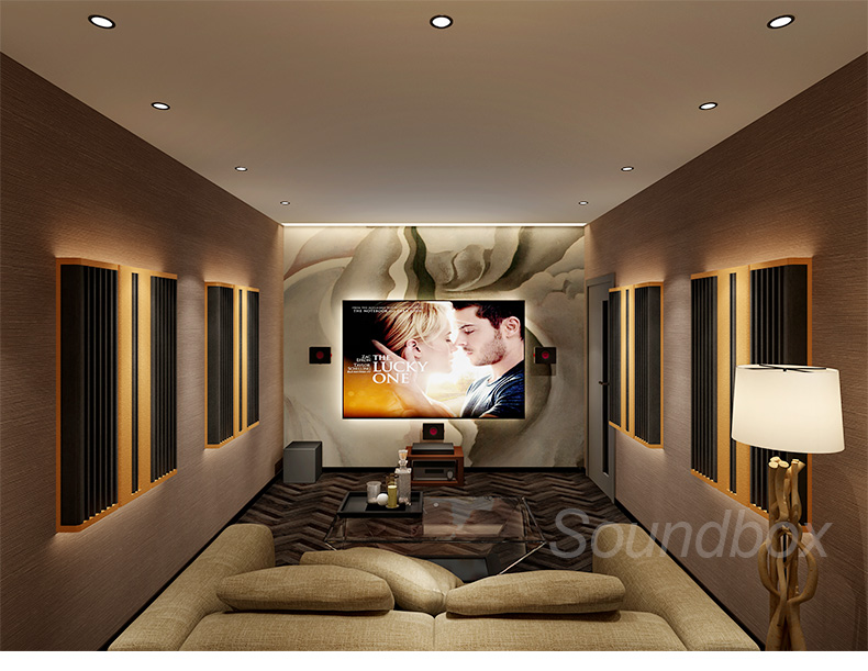 đèn trang trí karaoke Tiến sĩ Sound DQ Rạp hát tại nhà Gói vật liệu hấp thụ âm thanh Studio Villa Thiết kế rạp chiếu phim tư nhân mix hat karaoke