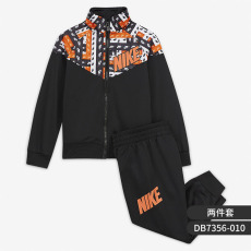 детский костюм nike耐克童装运动秋新款小勾串标立领夹克外套茄克休闲套装db7356