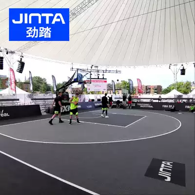Jin Ton outdoor suspended floor basketball court Bird's Nest pattern assembled sports floor outdoor kindergarten floor