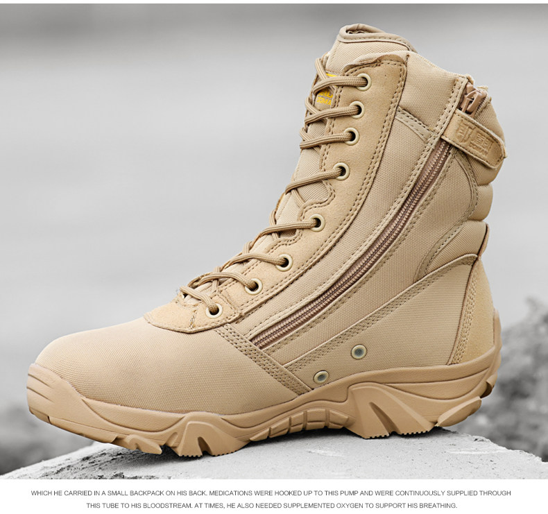Boots militaires pour homme - lumière - Ref 1398443 Image 21