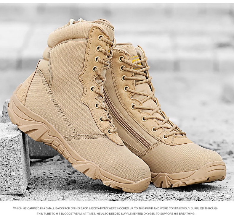 Boots militaires pour homme - lumière - Ref 1398443 Image 22
