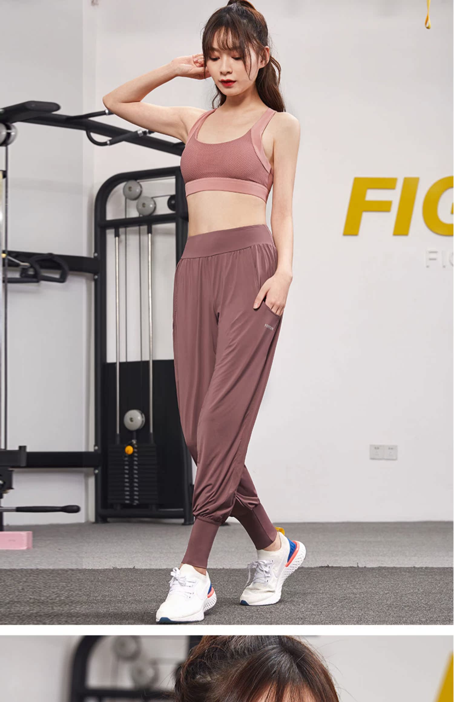 Đồ lót nữ thể thao thu thập lưng khoét rỗng chống chảy xệ làm đẹp trở lại áo ngực chạy thể dục yoga chuyên nghiệp - Đồ lót thể thao áo tập aerobic