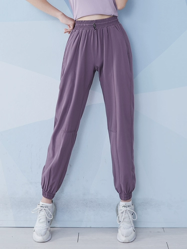 Штаны, дорожные леггинсы, комбинезон для спортзала, осенние, свободный крой, для бега, высокая талия