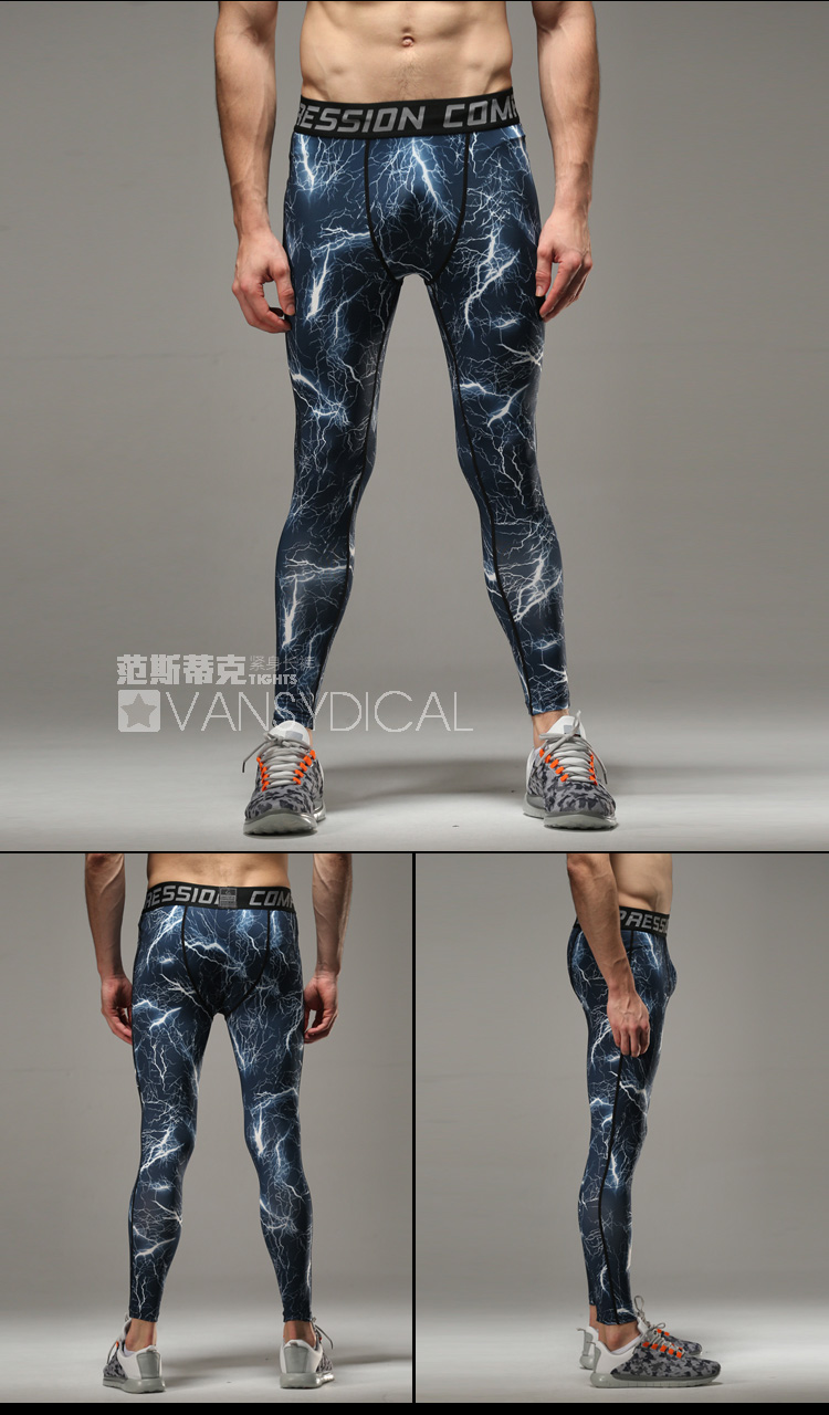 Tenue de sport homme VANSYDICAL Pantalon de remise en forme de camouflage JSCK en LYCRA Lycra - Ref 468030 Image 22