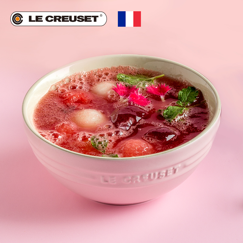 France 's LE CREUSET cool color stoneware bowl 13.5 cm fashion salad domestic large powder surface cereal bowl