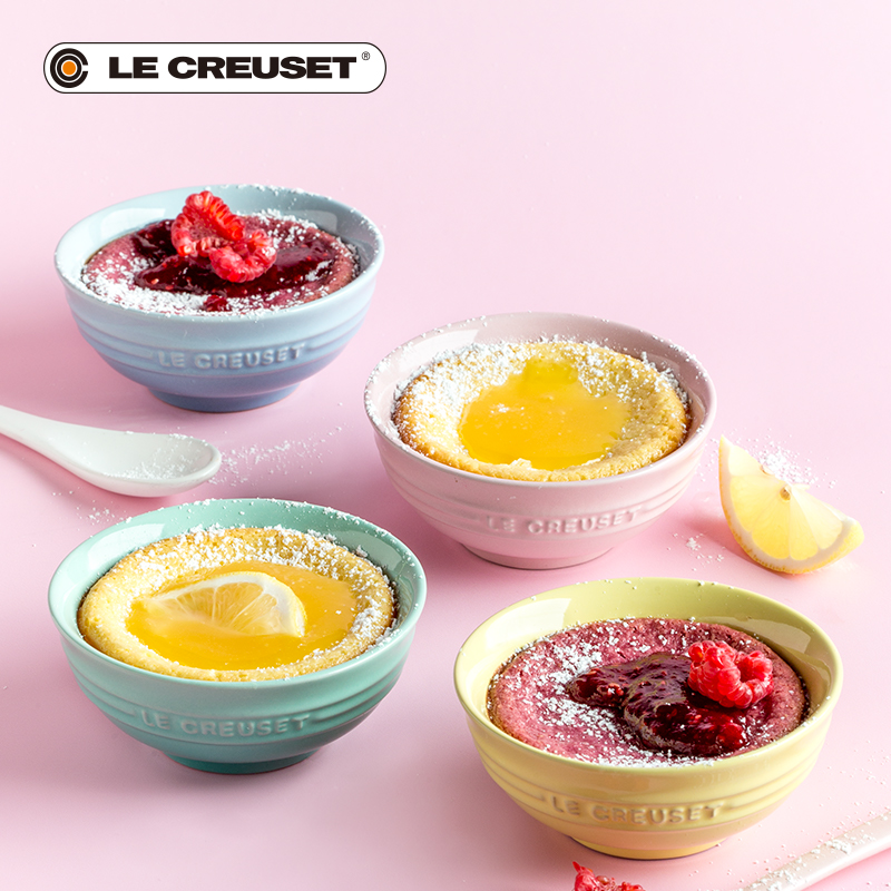 France 's LE CREUSET cool color stoneware marca dragon is Korean rice bowls four - piece housewarming knot wedding gift